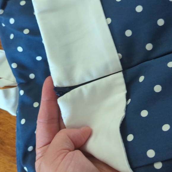 Unique Vintage 50s Retro Polka Dot Halter Pinup PROM Homecoming Party Dress - Picture 4 of 6